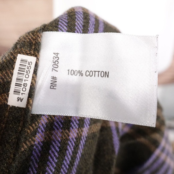 ORVIS LONG SLEEVE PLAID FLANNEL BUTTON DOWN SHIRT MENS SIZE 2XL XXL - Picture 7 of 7